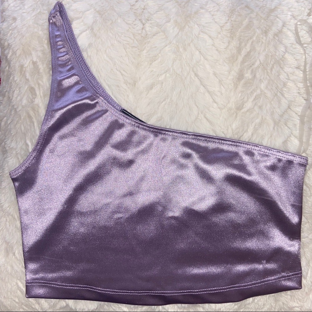 One Shoulder Crop Top